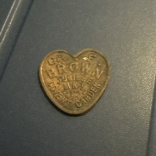 Vintage heart shaped brass - heart-shaped,