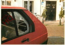 Picture Postcard:;Emmanuel Hessou, 20 Years Later, Smashed Car [Art Unlimited]