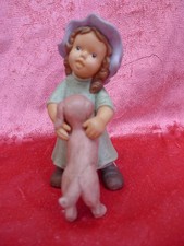 Beautiful Goebel figure Nina & Marco Nina with dog!