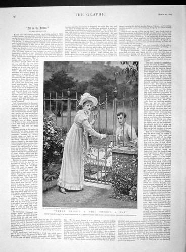 Original old antique print - original,