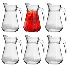 6x Brocca Glass Water Jugs