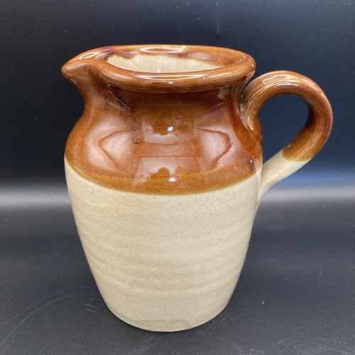 Vintage jug glazed brown - vintage,