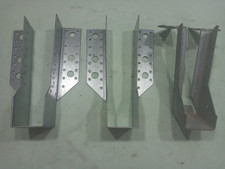 3 Galvanised Joist Hangers for 7in+  x 2in Timbers. New. See photos. Prompt Post