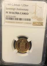 1989 Gold Proof Half Sovereign