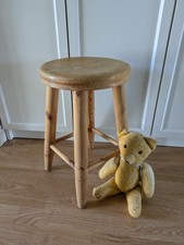 Antique Victorian Pine Stool