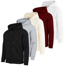 Mens Fleece Lined Zip-Up