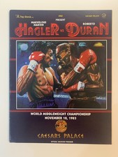 Marvin Hagler vs Roberto Duran, Official Programme, Caesars Palace, 10/11/83