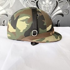Coyote Polo Helmet Size Medium Camouflage Military Style Horse Riding Hat