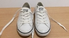 Converse all star OX dainty Low white leather trainers uk 4   converse 537108C