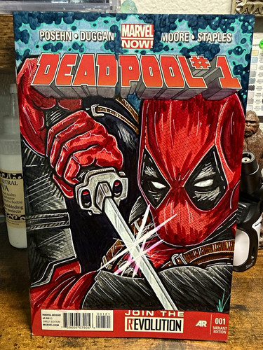 Deadpool original sketch - deadpool,