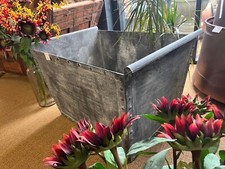 Galvanised metal trough - ,