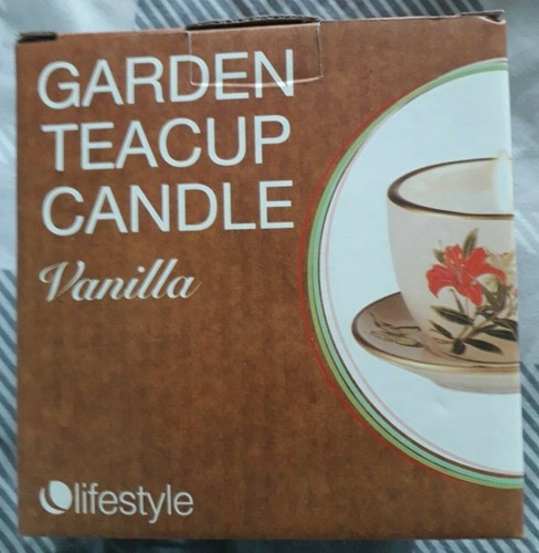 Garden tea cup - cup, candle