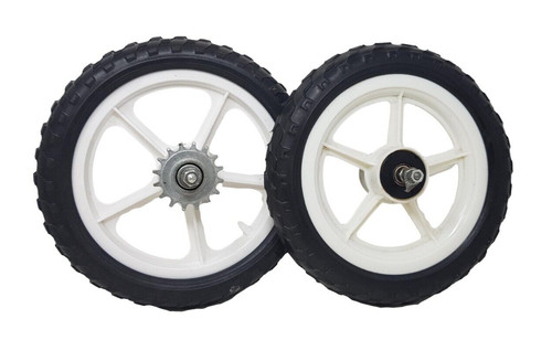 Pair white 300mm mag - pair,