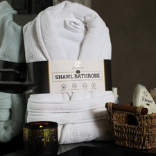 100% Pure Cotton White Waffle