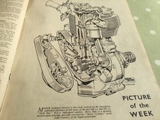 BSA GOLD STAR ENGINE 1954 PERIOD MOTORCYCLE ARTICLE.