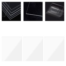 3pcs Transparent PVC Sheets