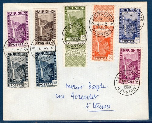 Letter french colony reunion - letter,