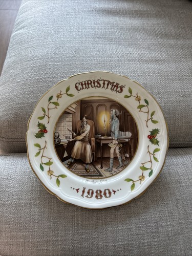 Aynsley 1980 christmas - 1980, plate