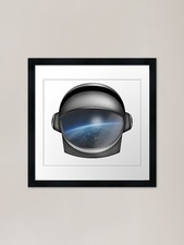 Space Helmet Framed Art Print