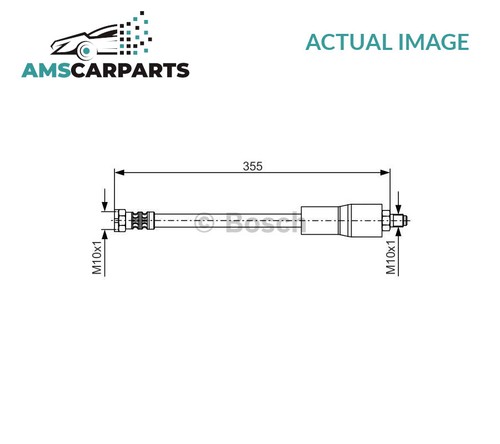 Brake hose line pipe - line, front