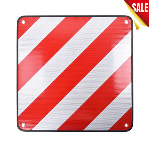 Rear warning sign reflector - rear,