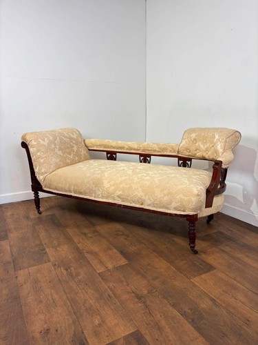 Victorian mahogany chaise - mahogany,