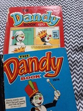 2 x the Dandy Book 1974 1970 Vintage Good Condition  uk comics collectable hb