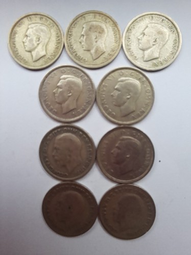 Sixpence coins 1939 1942 - ,