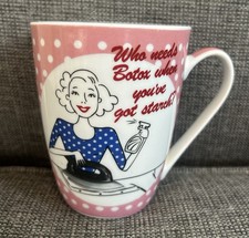 Domestic Diva Who Needs Botox Porcelain Mug Pink Typhoon