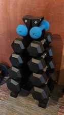 Hex Dumbbells & Rack Set