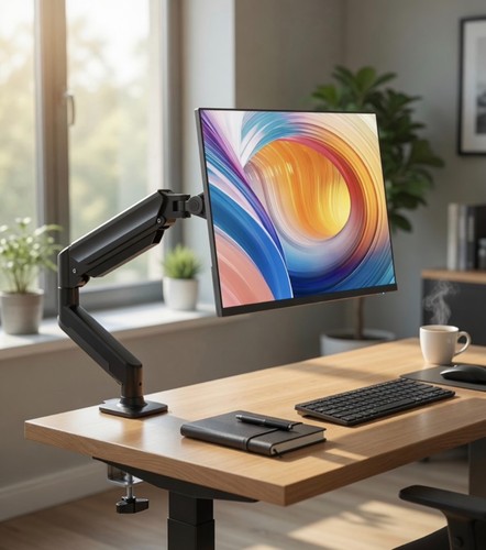 Ergear single monitor arm desk - monitor,