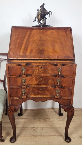 Walnut writing desk bureau - walnut,