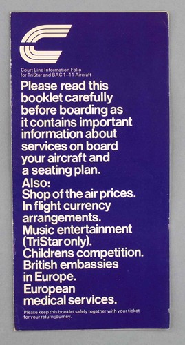 Court line airline information - airline,
