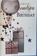 adult grandson birthday card /