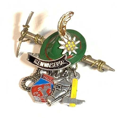 Vintage green enamel - enamel, tyrolean
