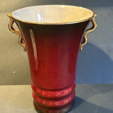 Vintage Carlton Ware Rouge Royale Twin Handle Vase
