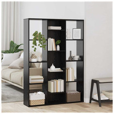 Room Divider 13-Shelf Black