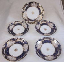 YE OLDE ENGLISH, GROSVENOR CHINA, JACKSON & GOSLING, 1 PLATE, 3 SAUCERS ONLY.