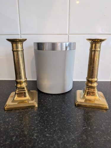 Pair vintage brass - pair,