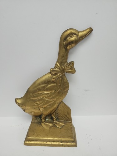 Solid brass goose ribbon - goose,