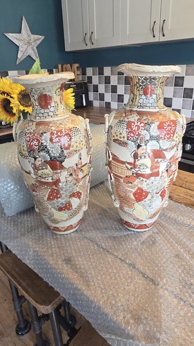Pair large antique - of,