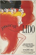 Original vintage classic Cabaret music Paris art cool davertising French poster 