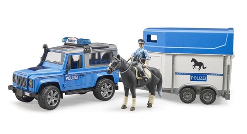 Bruder police land rover - police,