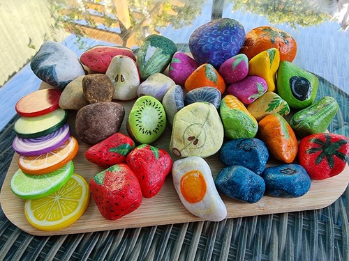 Hand painted mud - painted, kitchen