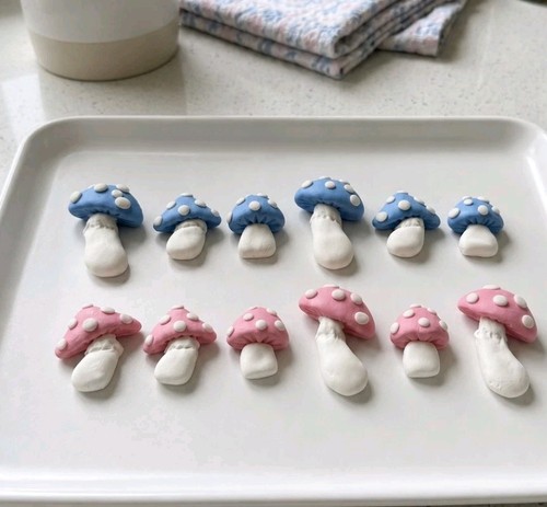 Edible fondant mushroom - edible,