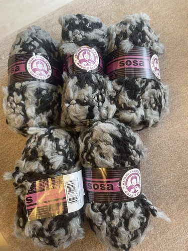 Yarn 5x100g wool 60 - 40%,