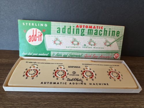 Vtg sterling add - "add, it"