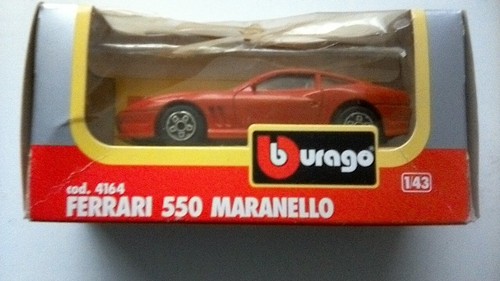 Burago red ferrari 550 - red,