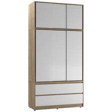 240cm 6 Sliding Door 4 Drawer