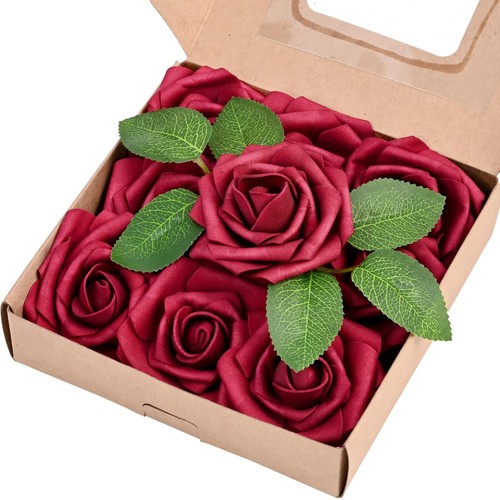 Pcs burgundy foam - foam, roses